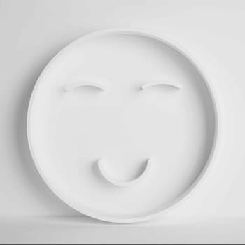 INFINITE 多用途圓形托盤 笑瞼圖案 D280 H45mm INFINITE 多用途圓形托盤 笑瞼圖案 D280 H45mm